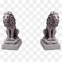 石狮雕像装饰图案