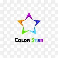 彩色五角星标志