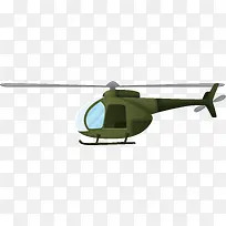 绿色军用直升飞机