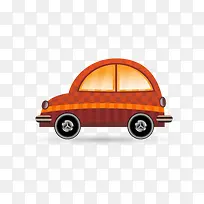 橙色侧面汽车