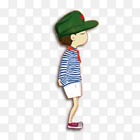 军人小男孩