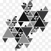 灰色三角形拼图