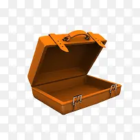 橙色手提箱