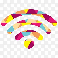 彩色马赛克wifi信号栏
