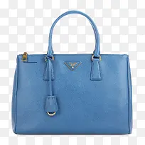 普拉达PRADA蓝色手提包包