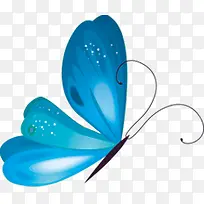 水晶蓝蝴蝶