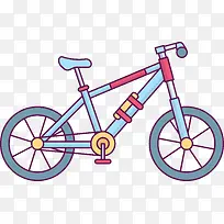 卡通可爱自行车
