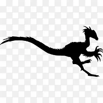 冠龙恐龙形状的长尾巴图标