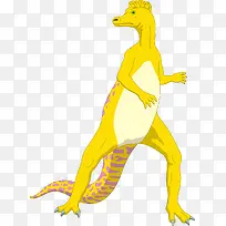 头上长包的黄色恐龙