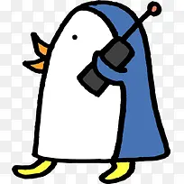 小企鹅听电话