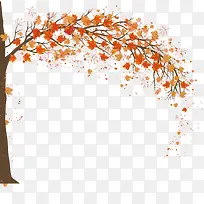 秋天枫树背景设计