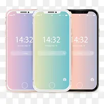 三种颜色苹果手机