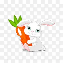 小兔子吃胡萝卜