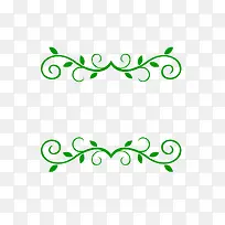 绿色花纹的简易设计