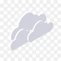 互联网立体云图标元素