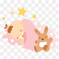 睡觉婴儿baby-girl-icons