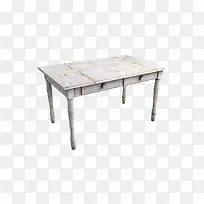 白色破旧桌子
