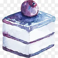 美味蓝莓方块蛋糕