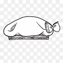 手绘素描秋装