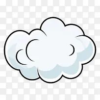 卡通可爱的白色云朵PNG