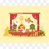 扁平化房子