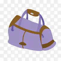 矢量紫色手提袋