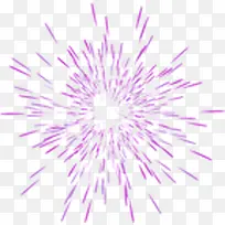 紫色唯美手绘烟花节日