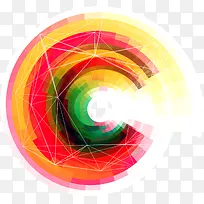 螺旋彩色抽象结构图