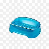 双层塑料蓝色肥皂盒