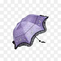 天堂伞折叠防紫外线黑胶