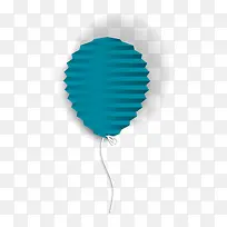 蓝色折纸气球