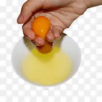 手握鸡蛋黄