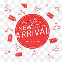 红色衣架新品到货