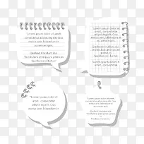 矢量创意对话框信息图
