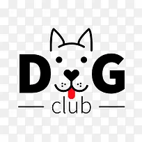 狗狗吐舌头超萌创意logo矢量下载