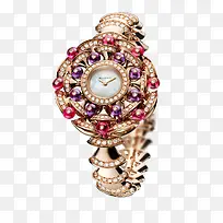 玫瑰金宝格丽腕表珠宝手表女表