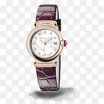宝格丽玫瑰金紫色腕表手表女表