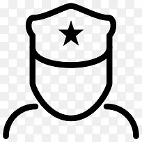 警察男人Outline-icons