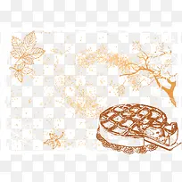 秋季磨砂烤饼