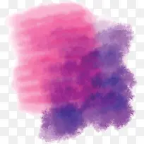 粉紫色水彩涂鸦晕染