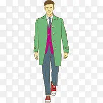 卡通帅气的男人免抠图