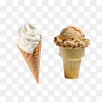 甜筒冰淇淋手绘食物