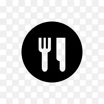 餐馆刀叉标志图标