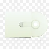 矢量黄色质感空白光盘包装