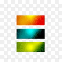 3款彩色马赛克横标矢量图