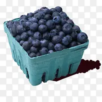 一盒蓝莓水果素材