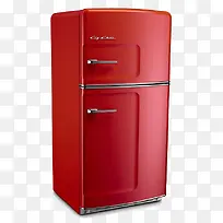 红色冰箱