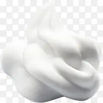 创意合成白色的冰激凌