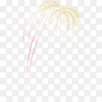 浅色手绘烟花免抠素材