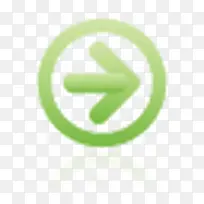导航是 的框架超级单声道绿色图